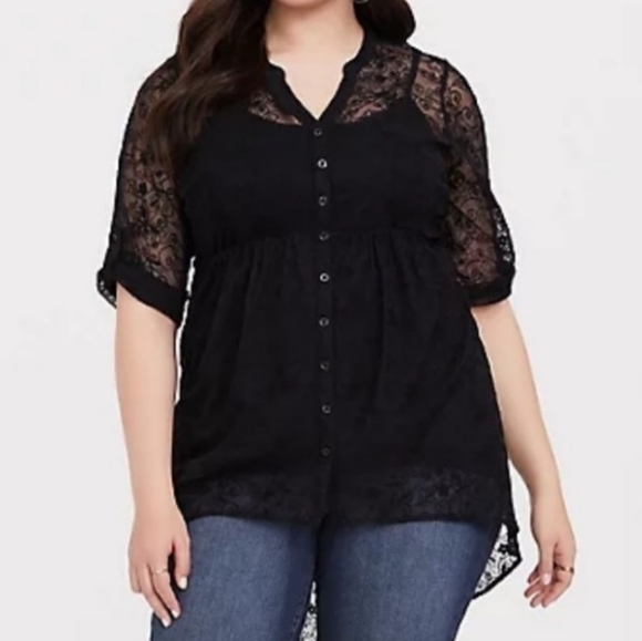 torrid Tops - Torrid Lace Tunic